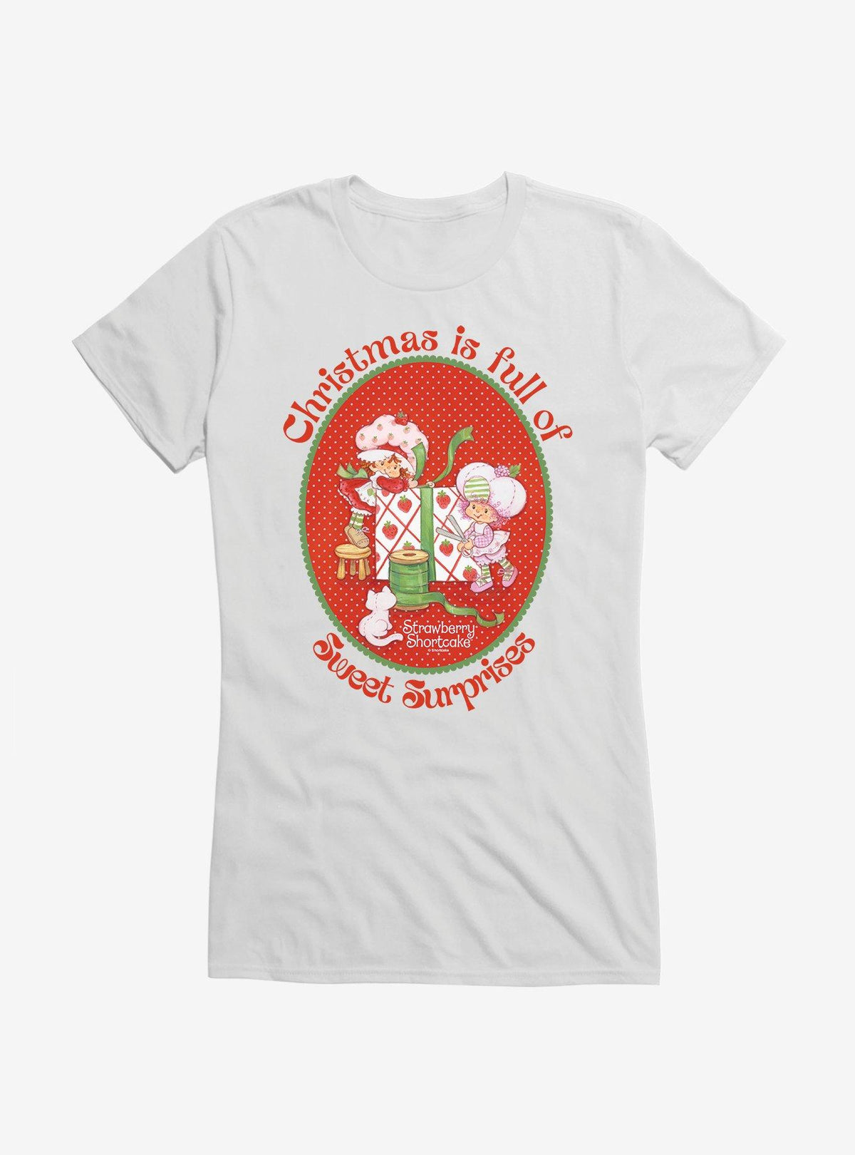 Strawberry Shortcake Christmas Is Full Of Sweet Surprises Girls T-Shirt