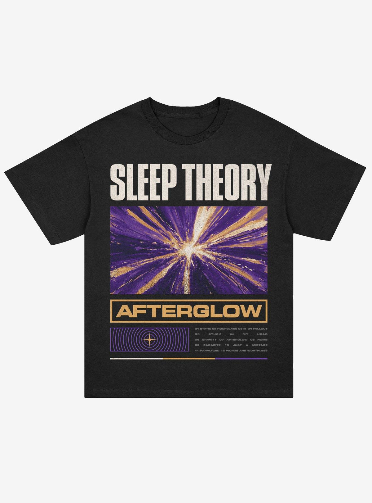 Sleep Theory Afterglow Track List T-Shirt HoT Topic Exclusive 2