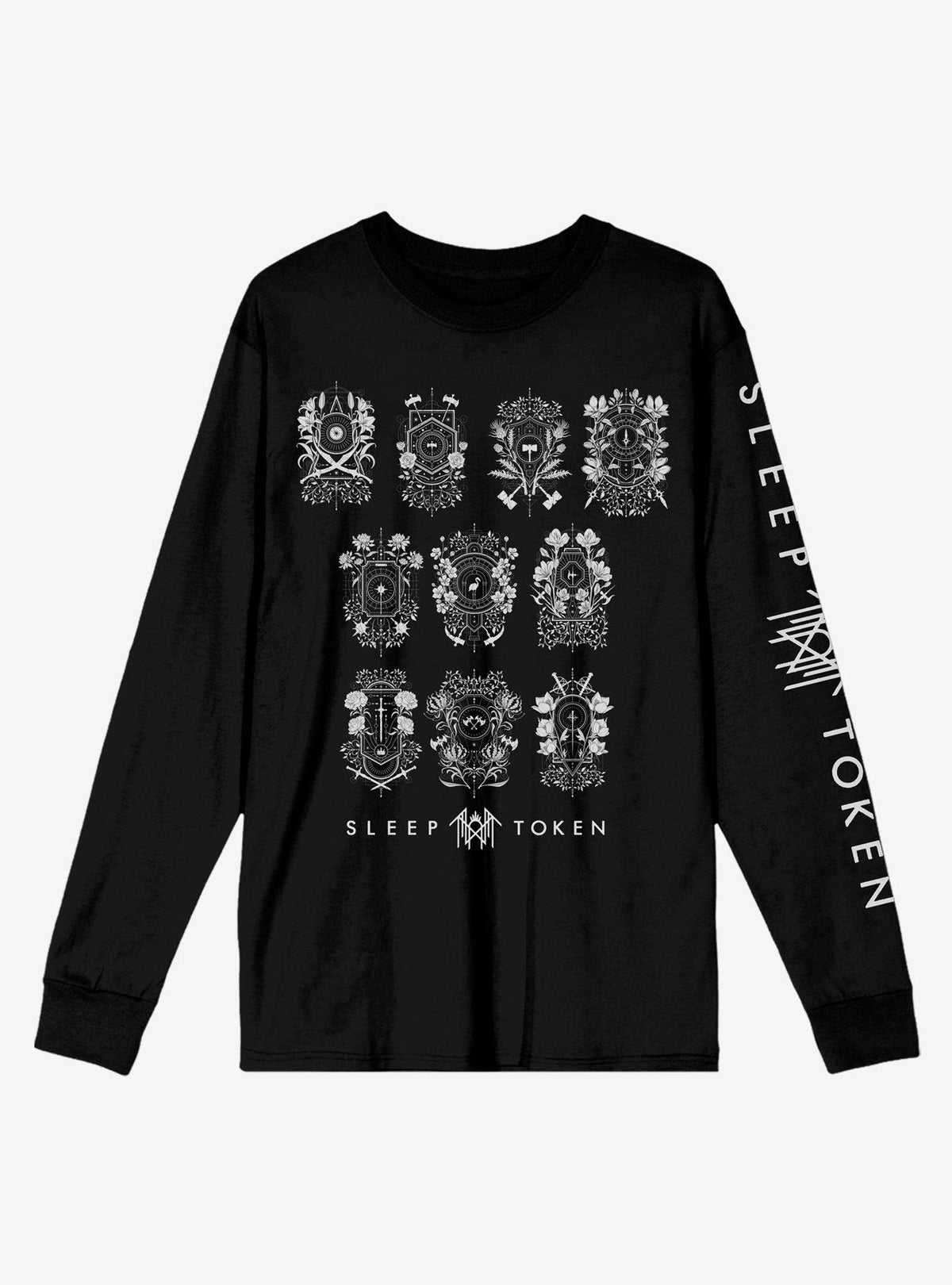 Sleep Token Even In Arcadia Crests Tracklist Long-Sleeve T-Shirt Hot Topic Exclusive