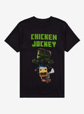 A block building gamer Movie Chicken Jockey T-Shirt