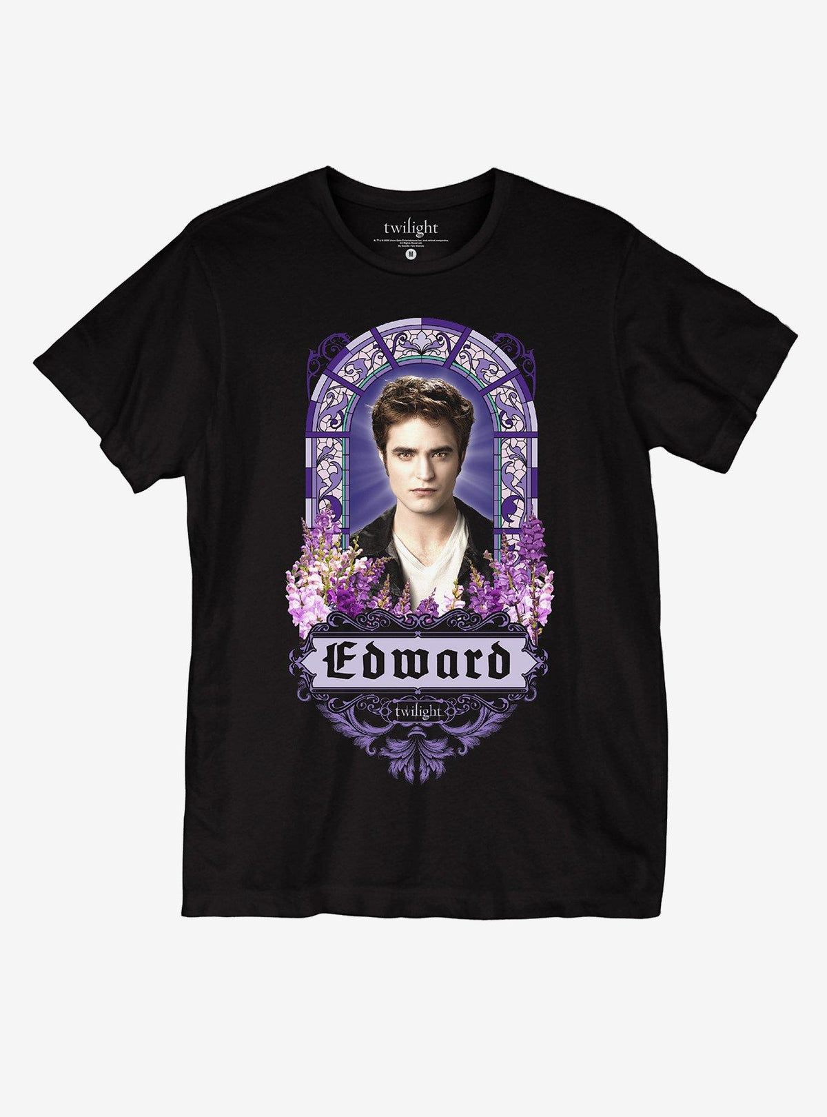 Twilight Edward Stained Glass Portrait Girls T-Shirt