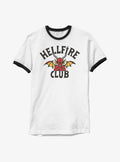 Stranger Things Devil Logo Hellfire Club Ringer T-Shirt