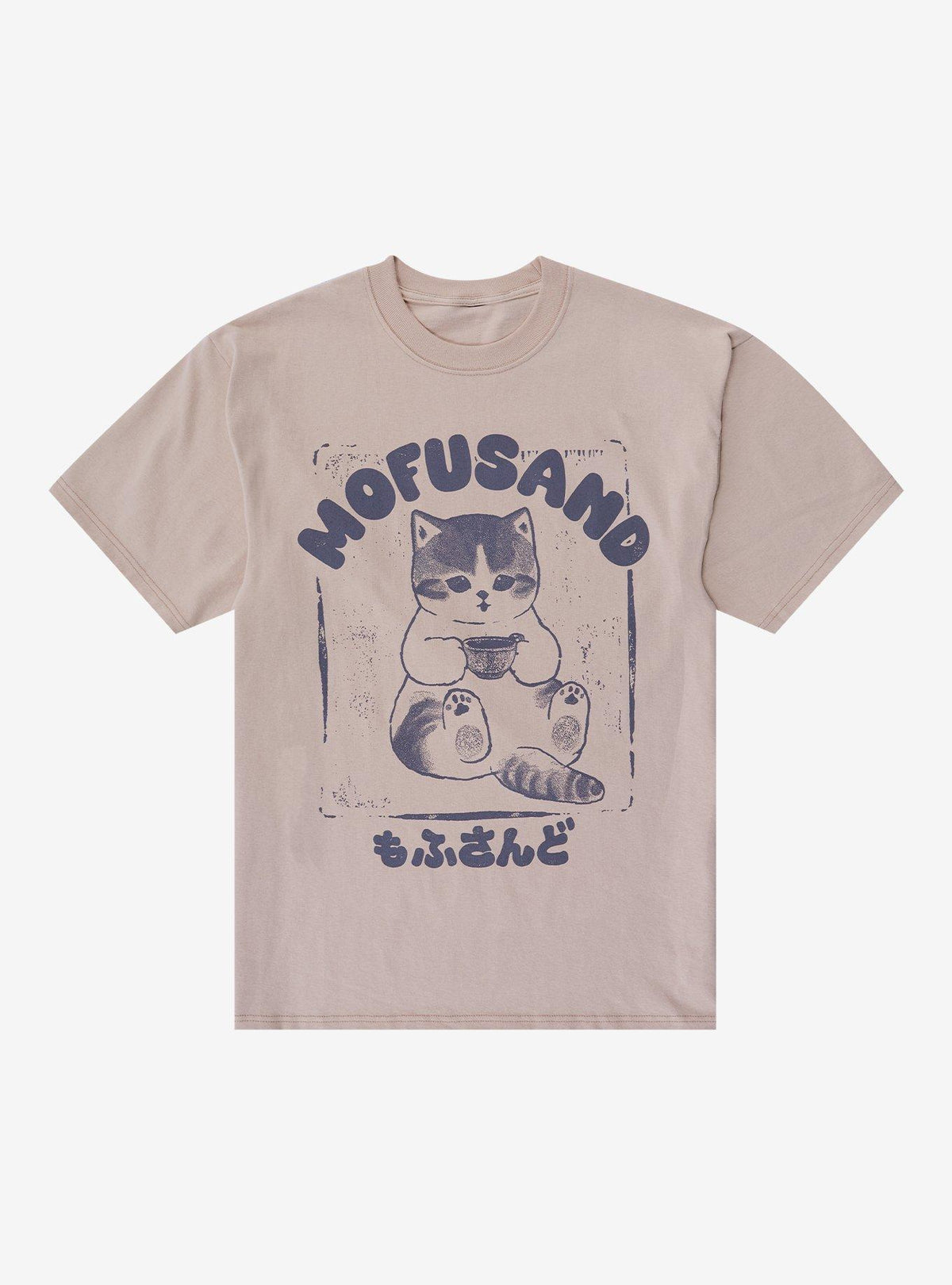 Mofusand Stamp Print T-Shirt 2