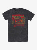 Dungeons Dragons Red Dragon Stats Mineral Wash T-Shirt
