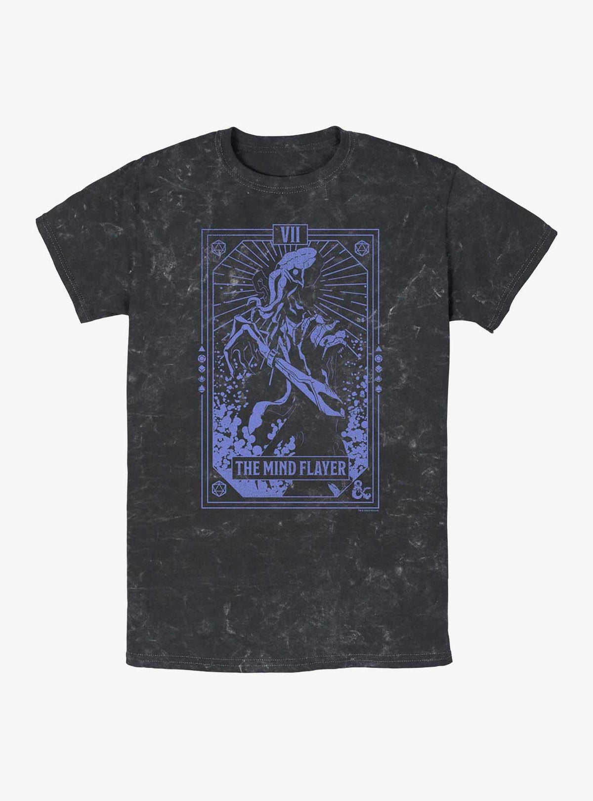 Dungeons Dragons Mindflayer Tarot Mineral Wash T-Shirt