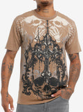 Winged Skulls Gothic Cross T-Shirt
