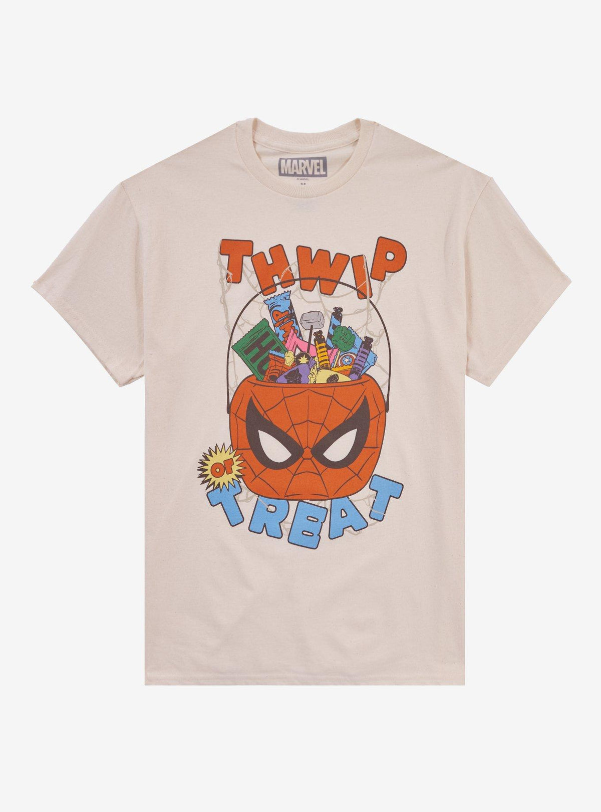 web hero Thwip Or Treat Girls T-Shirt