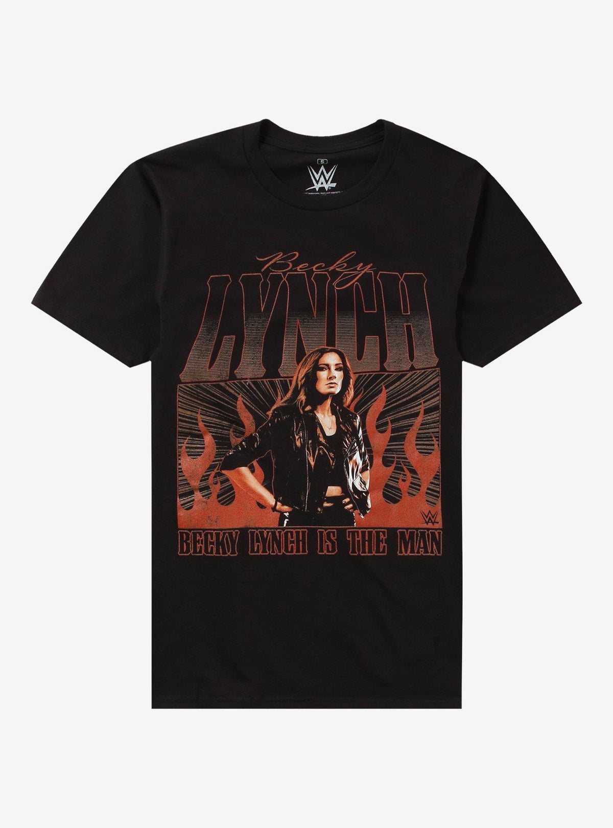 WWE Becky Lynch Flames Girls T-Shirt