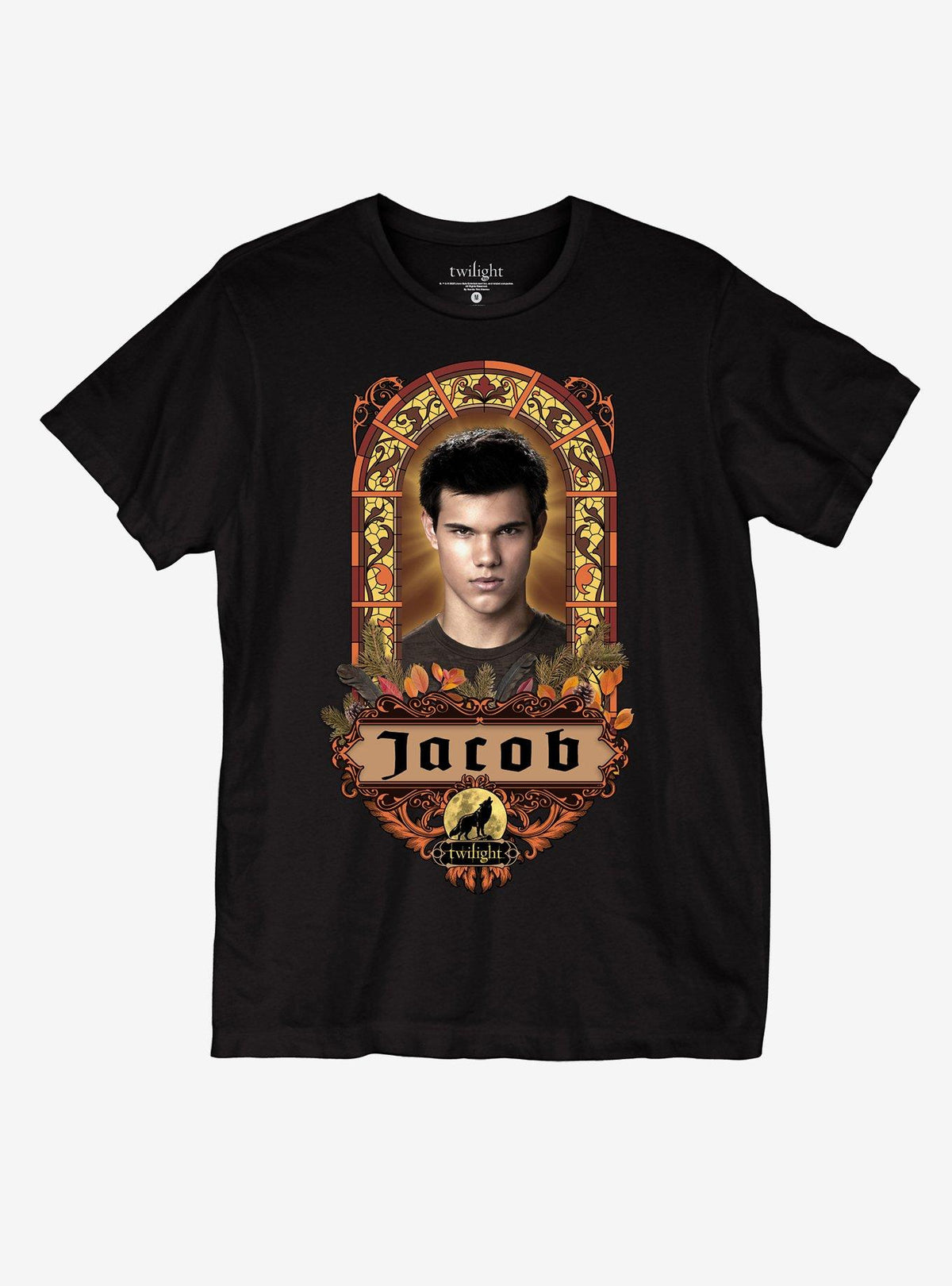 Twilight Jacob Stained Glass Portrait Girls T-Shirt