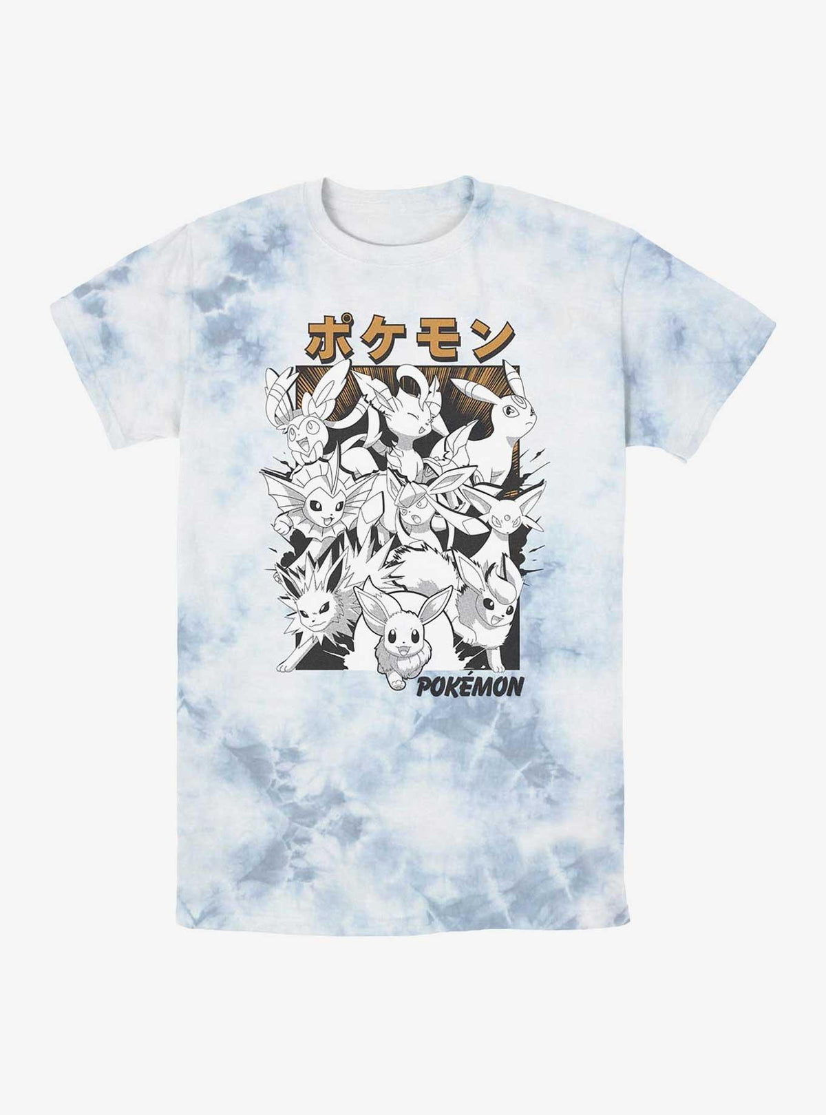 monster gamer Eevee Evolutions Poster Tie-Dye T-Shirt