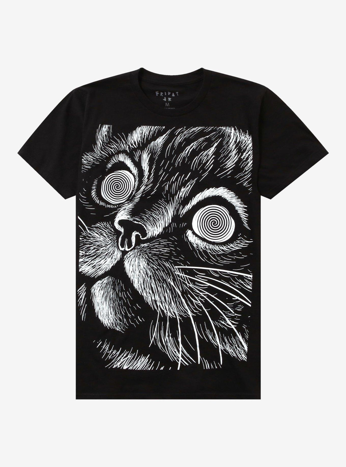 Spiral Cat Eyes Jumbo Print T-Shirt By Friday Jr