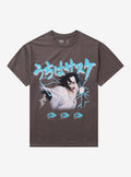 anime ninja Shippuden Sasuke Electric Blue T-Shirt