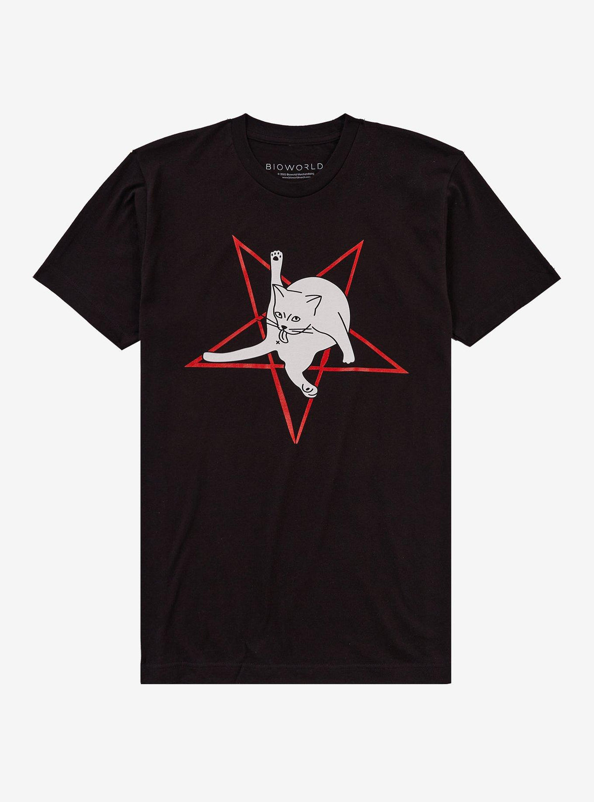 Pentagram Cat Cleaning T-Shirt 3