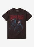 Ghost Face Jumbo Print Metal T-Shirt 2