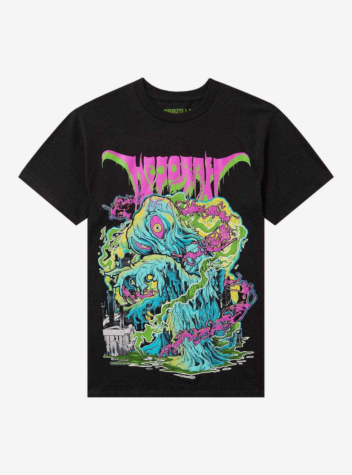 Ghost X Ghost Godzilla Hedorah Metal T-Shirt