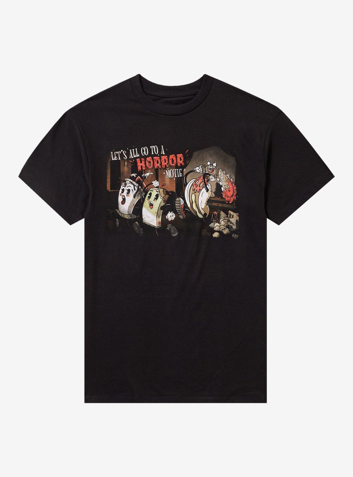 Spicy Donut Horror Movie Time T-Shirt