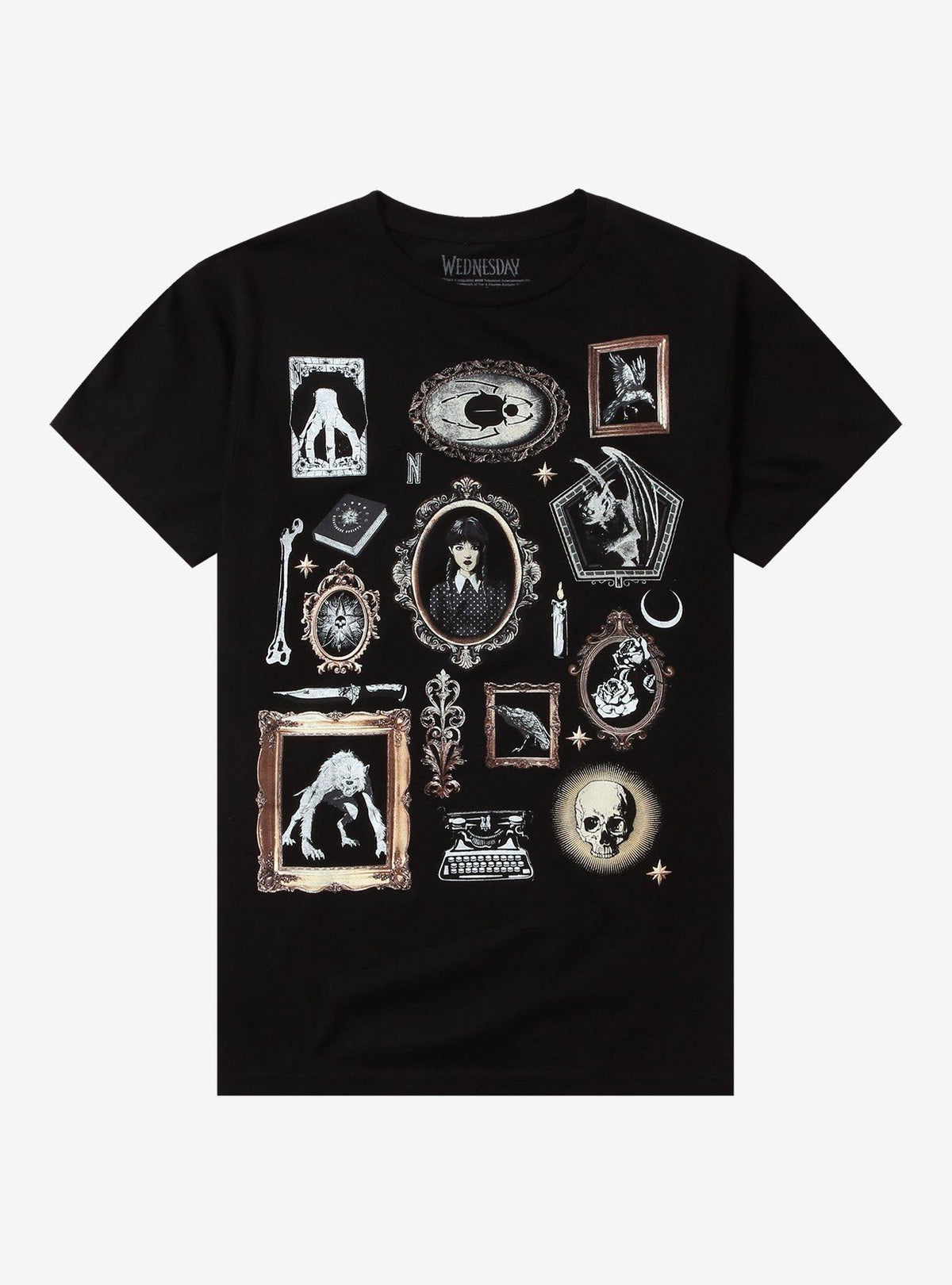 Wednesday Portraits Grid Girls T-Shirt