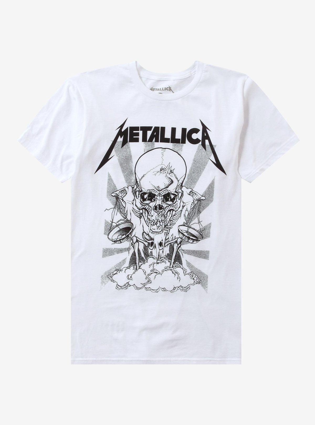 Metallica Skull Justice Scales T-Shirt