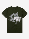 Green Day Hissing Cat Graffiti T-Shirt