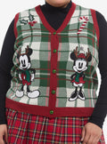 Her Universe Mickey Mouse Minnie Mouse Holiday Icons Girls Sweater Vest Plus Size 4