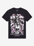 Pirates Of The Caribbean Jack Sparrow Skulls Roses T-Shirt
