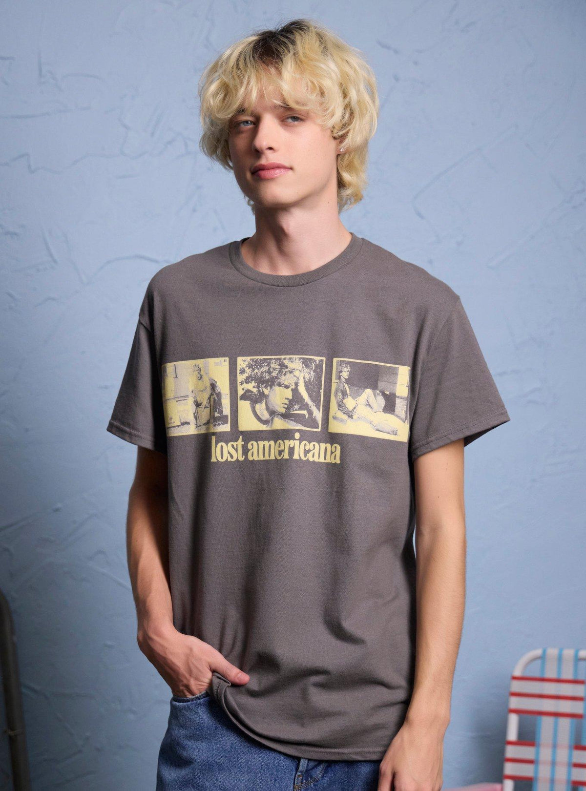 mgk lost americana Photo Trio T-Shirt Hot Topic Exclusive | Premium Unisex T-Shirt, Trending Graphic Tee