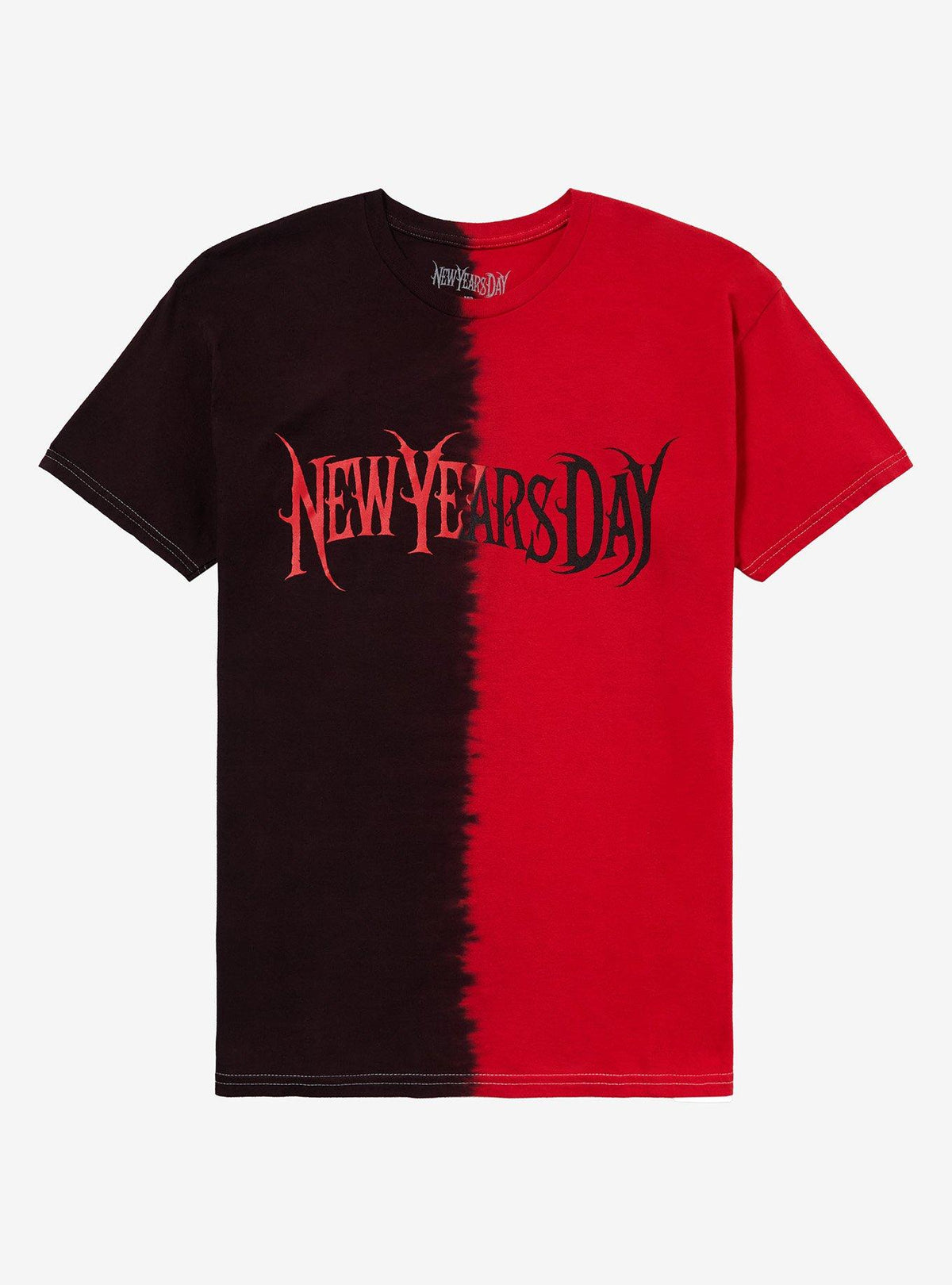 New Years Day Red Black Split-Dye T-Shirt | Premium Unisex T-Shirt, Trending Graphic Tee