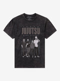 supernatural anime First Years Puff Print Dark Wash T-Shirt