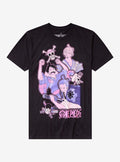 pirate anime Trio Wano Glitter Print T-Shirt