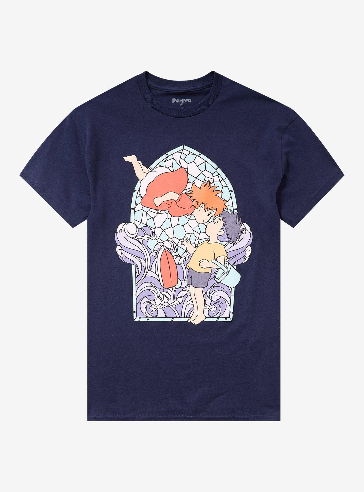 Studio Ghibli Ponyo Duo Stained Glass T-Shirt