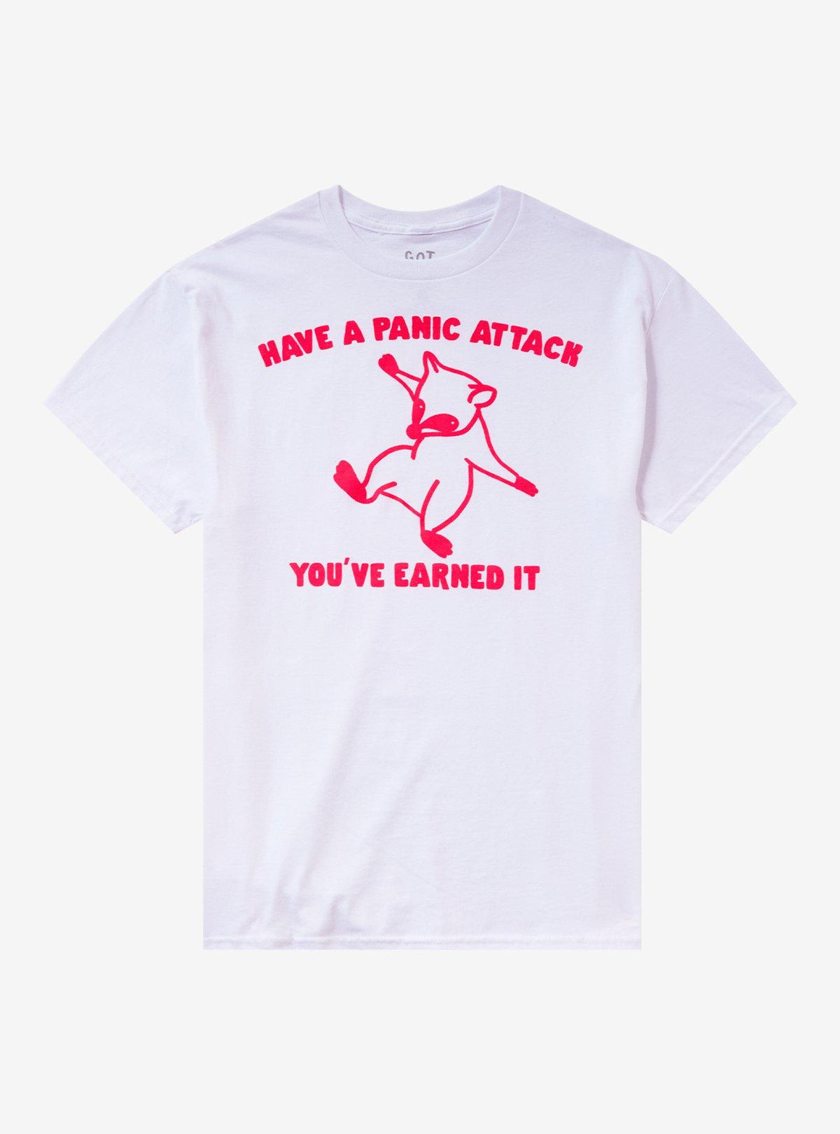Panic Attack Raccoon T Shirt By Got Funny T Shirt Streetwear Style Daily Wear