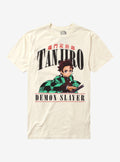 anime swordsman Kimetsu No Yaiba Tanjiro Name Panel T-Shirt