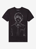 dark anime The Movie Reze Arc Denji Double-Sided T-Shirt