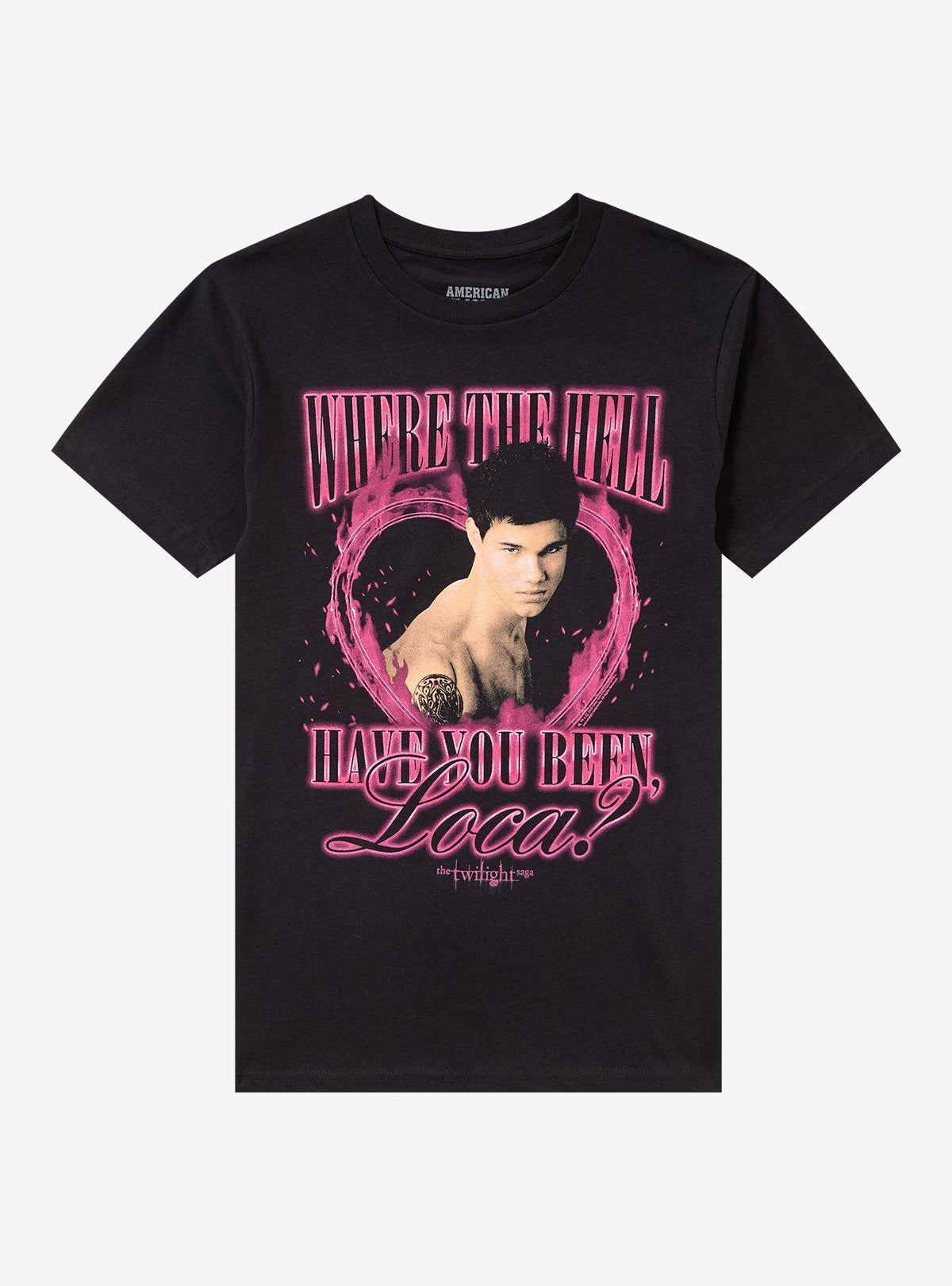 The Twilight Saga Jacob Loca Bold Heart T-Shirt