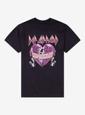 Def Leppard Bringin' On The Heartbreak Cheetah Heart T-Shirt
