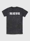 The Last Of Us Distressed Logo Mineral Wash T-Shirt