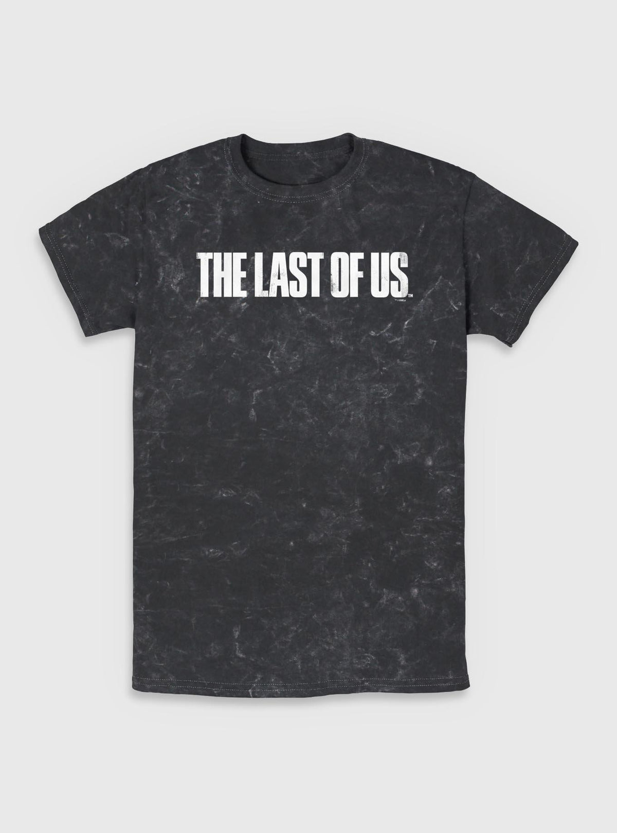 The Last Of Us Distressed Logo Mineral Wash T-Shirt