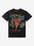 Dungeons Dragons Tiamat Dragon Dark Wash T-Shirt