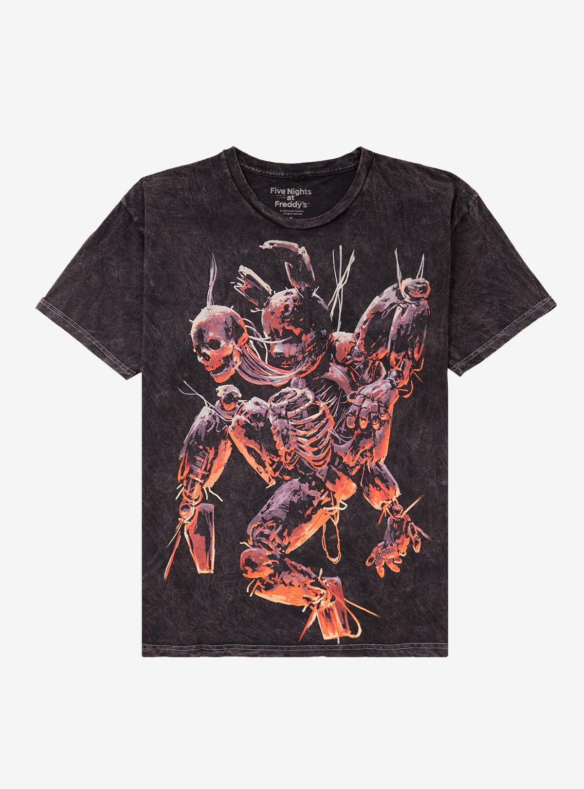 animatronic horror Springtrap Mineral-Wash T-Shirt