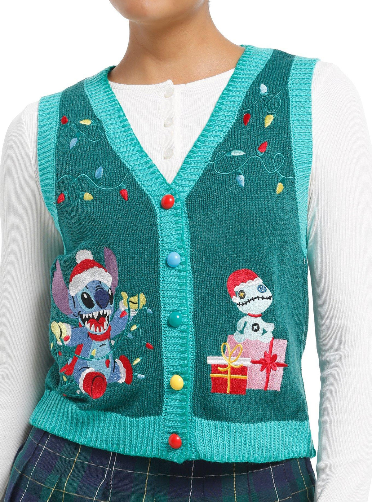 Stitch Holiday Girls Sweater Vest Sweater High Search Demand Daily Wear