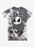 spooky holiday Jack Spiderweb Tie-Dye T-Shirt 4