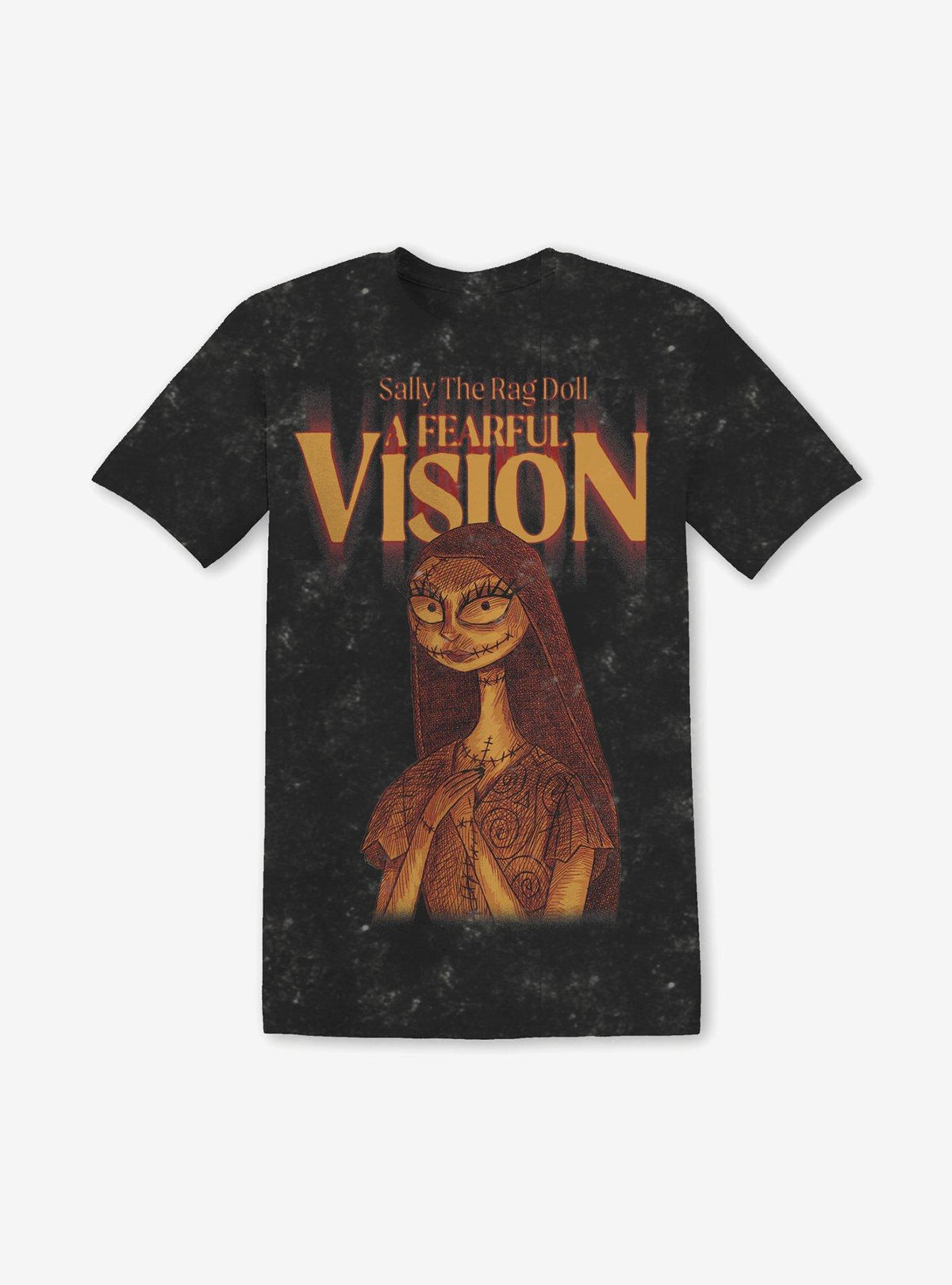 spooky holiday Sally Fearful Vision Dark Wash T-Shirt