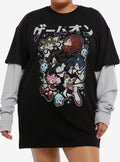 speedy hedgehog Characters Twofer T-Shirt Dress Plus Size