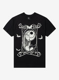 spooky holiday Jack Sally Split Portrait T-Shirt