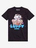 pirate anime Luffy Gear 5 Blue Font T-Shirt