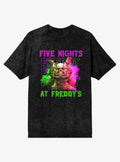 animatronic horror Split Robotic Mineral Wash T-Shirt