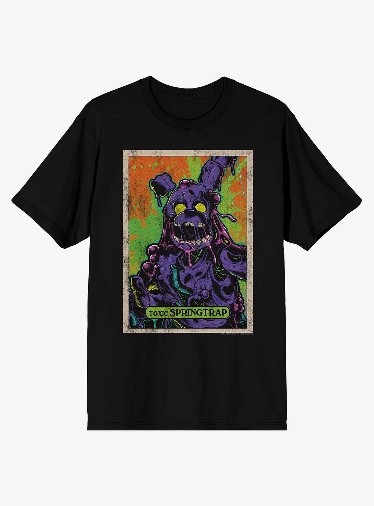 animatronic horror Twisted Springtrap Portrait T-Shirt