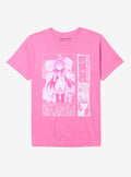Puella Magi Madoka Magica Pink Panel T-Shirt