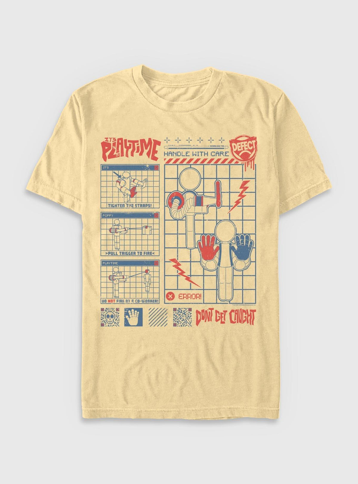 Poppy Playtime Player Don't Get Caught Garment Dye T-Shirt