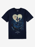 Kingdom Hearts Group Moon Poster T-Shirt
